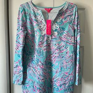 Lilly Pulitzer Long Sleeved Harper Shift Dress. Size Large.